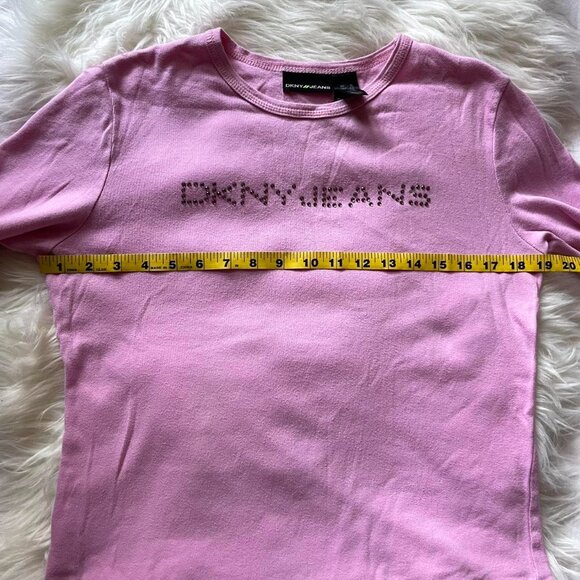 Pink DKNY Rhinestone Top - Picture 7 of 8